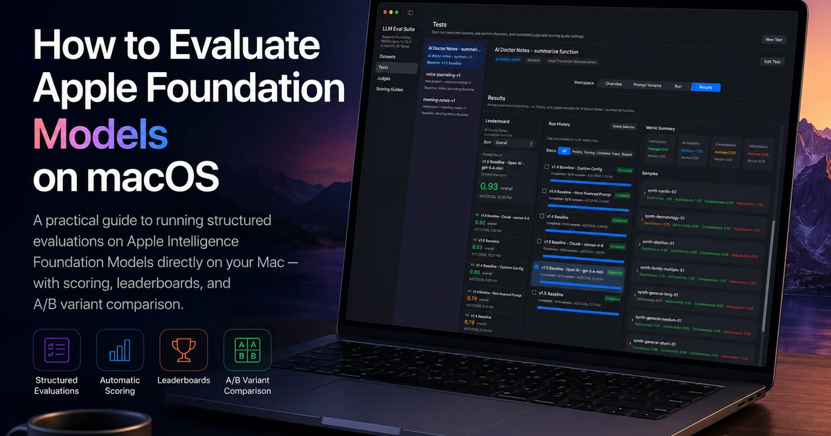 Evaluating Apple Foundation Models on macOS
